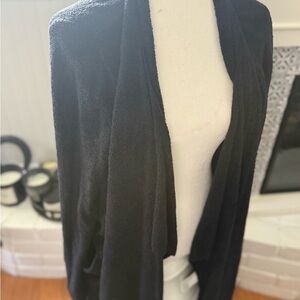 Barefoot Dreams CozyChic Lite Cardigan in Black
